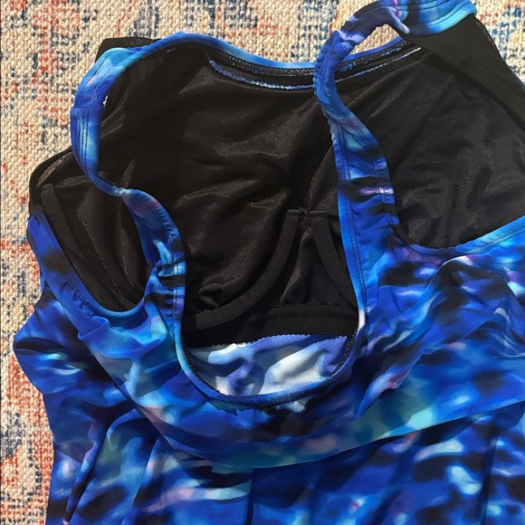 Miraclesuit Cloud Leopard Ursula Underwire Tankini Top SZ 10 EUC - Picture 4 of 5